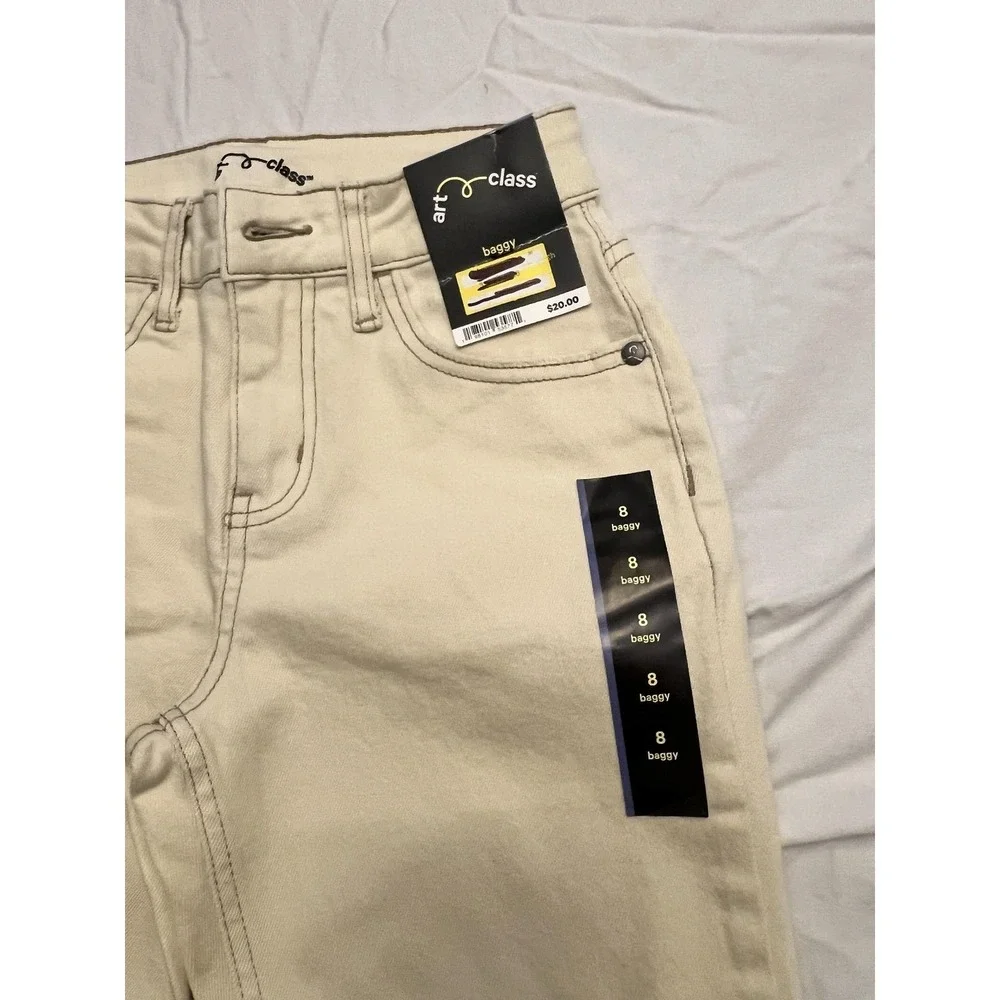 Art Class Jeans Girls 8 Baggy Distressed Stretch Denim Youth New With Tags‎